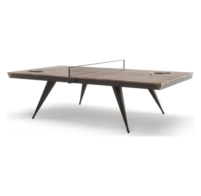 Blade Wood & Leather Tennis Table