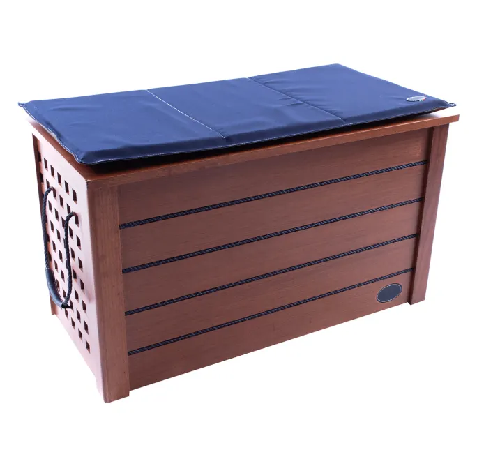 Blue Shoe Storage Bench