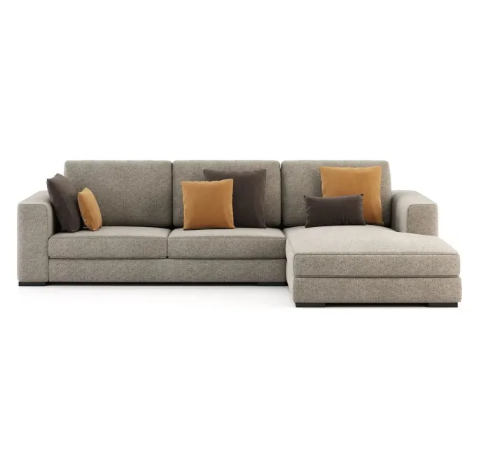 Grey Sofa with Chaise lounge