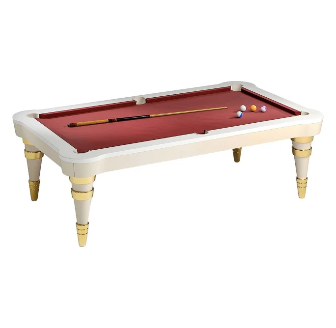 Regis Burgundy Pool Table By Pino Vismara