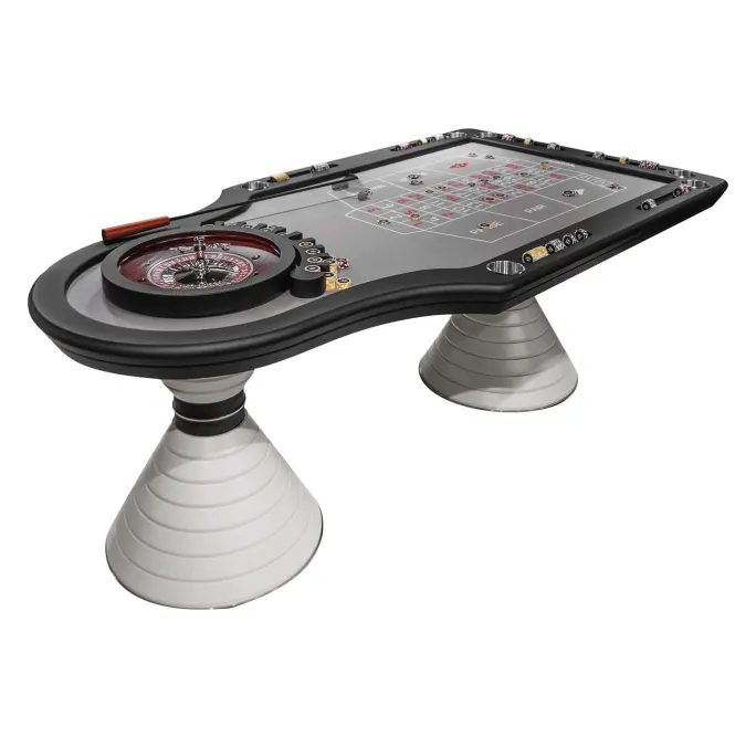 Roulette Gray Table By Pino Vismara