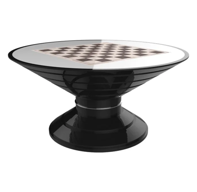 Scaccomatto Black Chess Table Ro