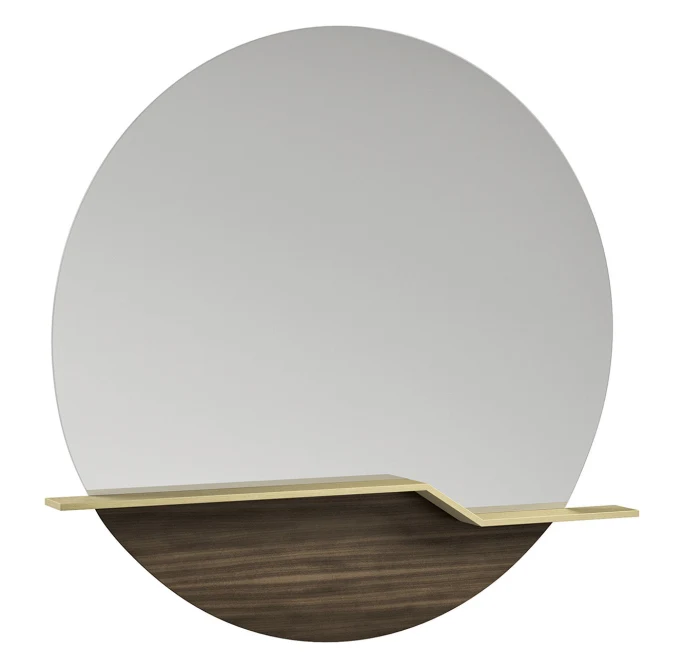 Sunrise Wall Mirror with Shelf