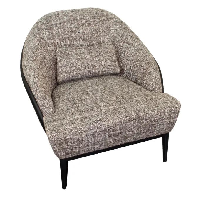 Victoria Grey Pattern Armchair